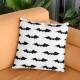 Almofada Decorativa Halloween Morcegos Fundo Branco