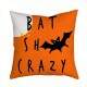 Almofada Decorativa Halloween Morcego Bat Fundo Laranja