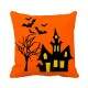 Almofada Decorativa de Halloween Casa Mal Assombrada