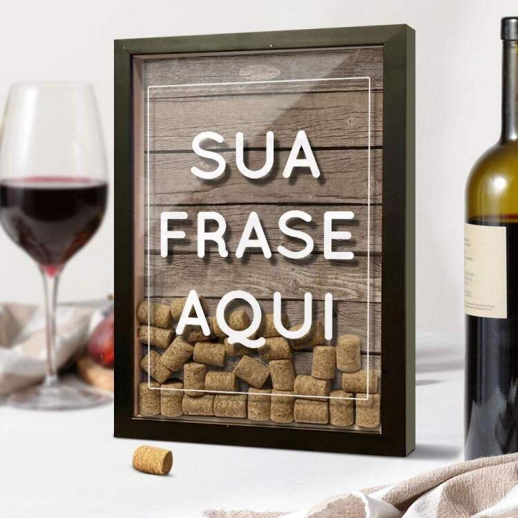 Quadro Decorativo Porta Rolhas Personalizado
