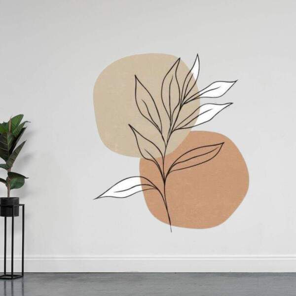 Adesivo de Parede Floral Contemporneo mod7 Boho