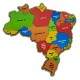 Quebra cabe�a Mapa Regi�es Do Brasil