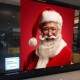 Adesivo Perfurado Papai Noel