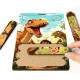 Quebra Cabe�a Monte o Desenho Menino com Dinossauro