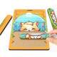 Quebra Cabe�a Monte o Desenho Gatinho Fofo Laranja