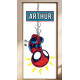 Adesivo para Porta Homem Aranha Baby com Nome
