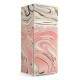 Envelopamento de Geladeira Inteira Estilo M�rmore Rosa e Branco