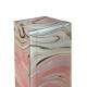 Envelopamento de Geladeira Inteira Estilo M�rmore Rosa e Branco