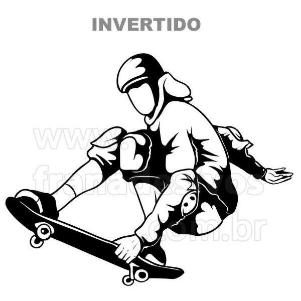 Adesivo de Parede Esporte Skatista