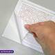 Adesivos de Azulejos Ladrilhos Cartela M�rmore Branco com Detalhe Rose