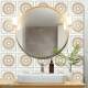 Adesivos de Azulejos Ladrilhos Cartela M�rmore com Detalhe Bege