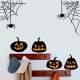 Adesivo de Parede Halloween Ab�boras e Aranhas