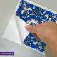 Adesivos de Azulejos Ladrilhos Cartela Azul Marinho Retr�