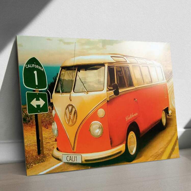 Quadro Decorativo Perua Kombi Califrnia Retro Anos 80