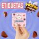 Etiqueta de P�scoa - Adesivo Personalizado para Ovo Quadrado
