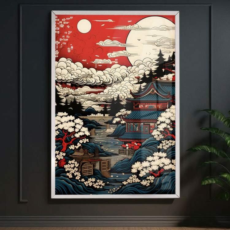 Quadro Decorativo Arte Oriental Japonesa