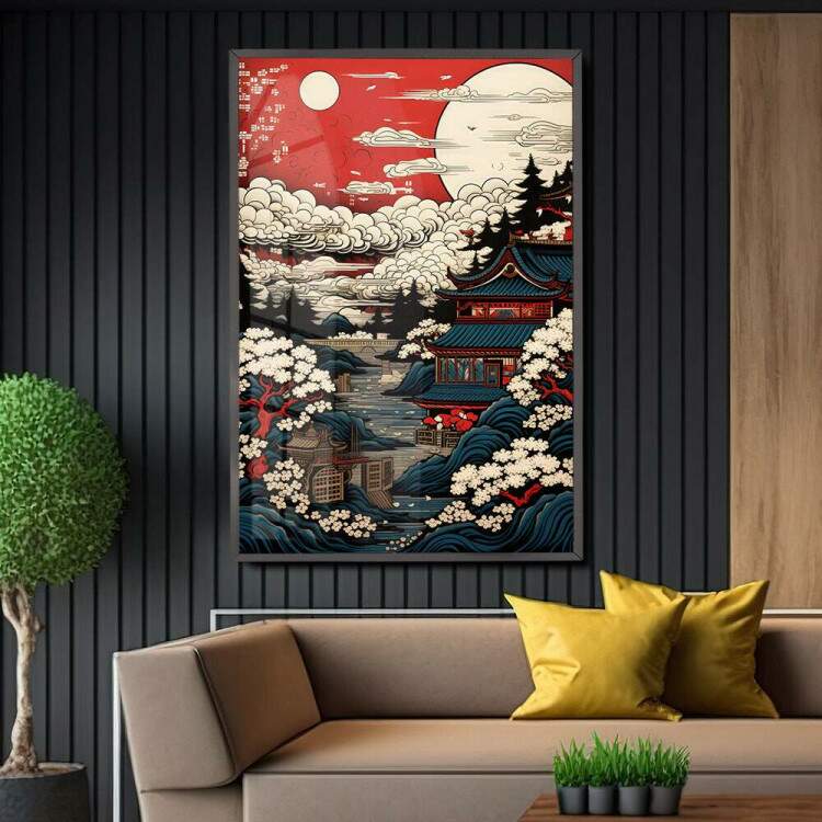 Quadro Decorativo Arte Oriental Japonesa