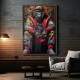 Quadro Decorativo Gorila com Jaqueta Colorida
