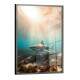 Quadro Decorativo Tubar�o no Fundo do Mar