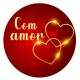 Etiquetas Adesivas para Dia dos Namorados Com Amor Cora�es
