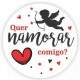Etiquetas Adesivas para Dia dos Namorados Quer Namorar Comigo?