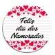 Etiquetas Adesivas para Dia dos Namorados Feliz Dia