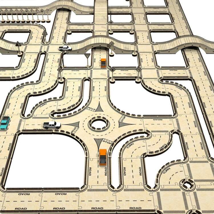 Pista de Brinquedo Montvel de MDF