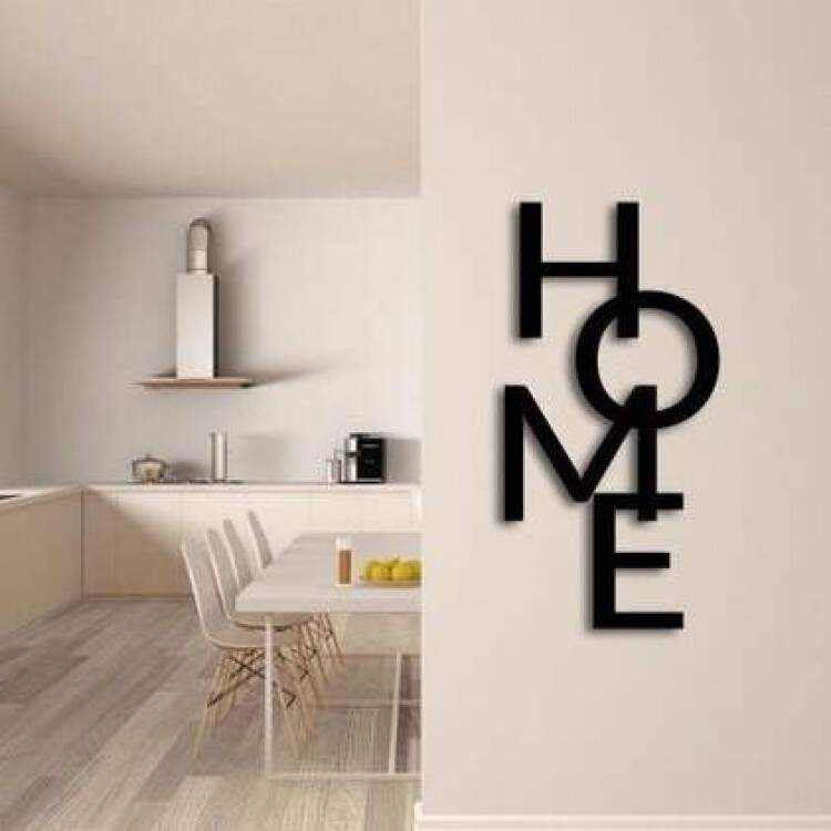 Letra de Parede em MDF vazado Home arte decorao
