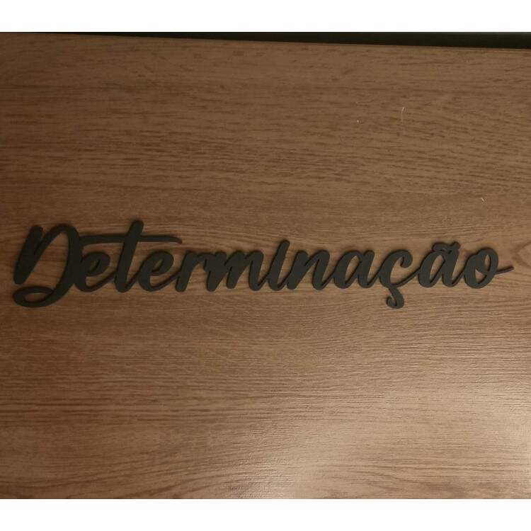 Palavras Aplique em MDF Preto