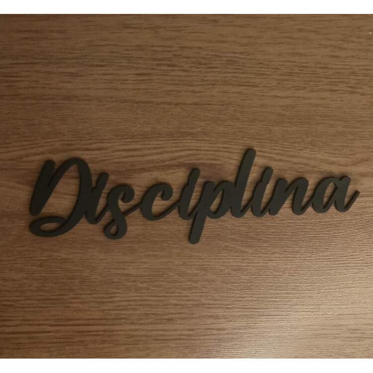 Palavras Aplique em MDF Preto