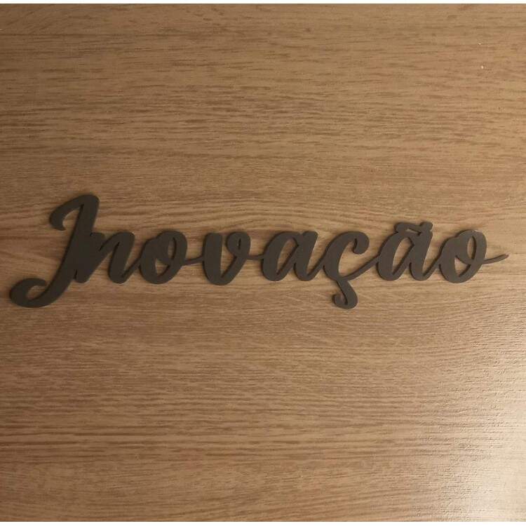 Palavras Aplique em MDF Preto