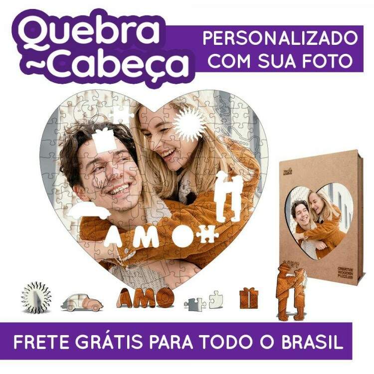 Quebra Cabea Personalizado com sua Foto