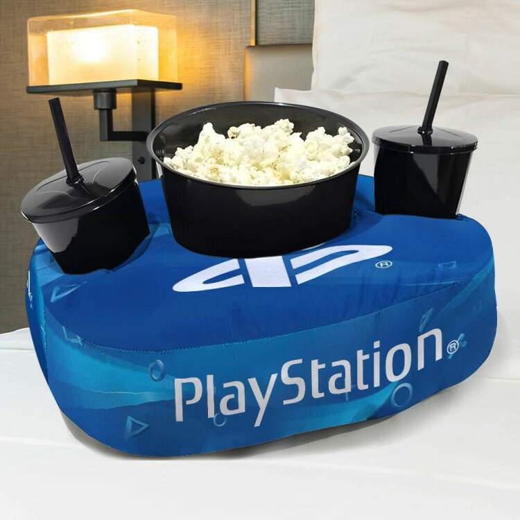 Kit Almofada Porta Pipoca Playstation