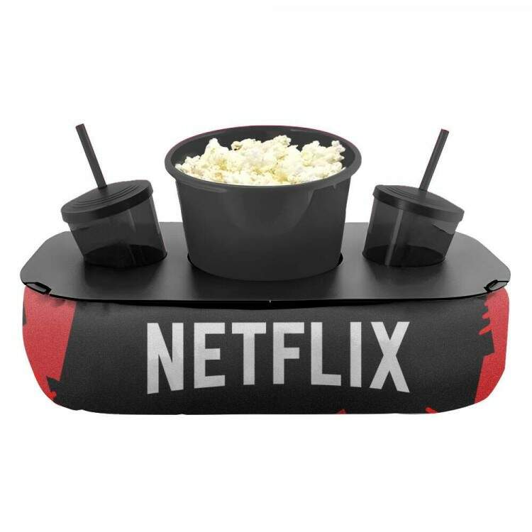 Kit Almofada Porta Pipoca Netflix e Pipoca