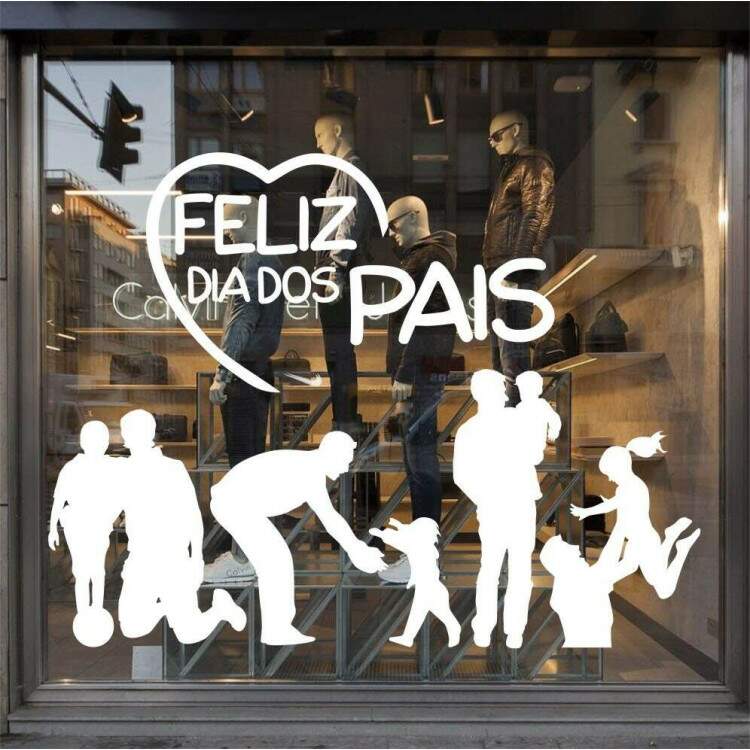 Adesivo Decorativo para Vitrine Dia Dos Pais
