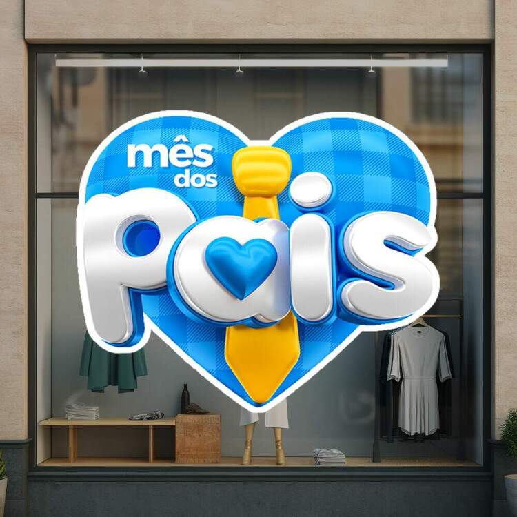 Adesivo Decorativo para Vitrine Ms dos Pais!