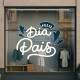 Adesivo Decorativo para Vitrine Dia dos Pais com Cora�es