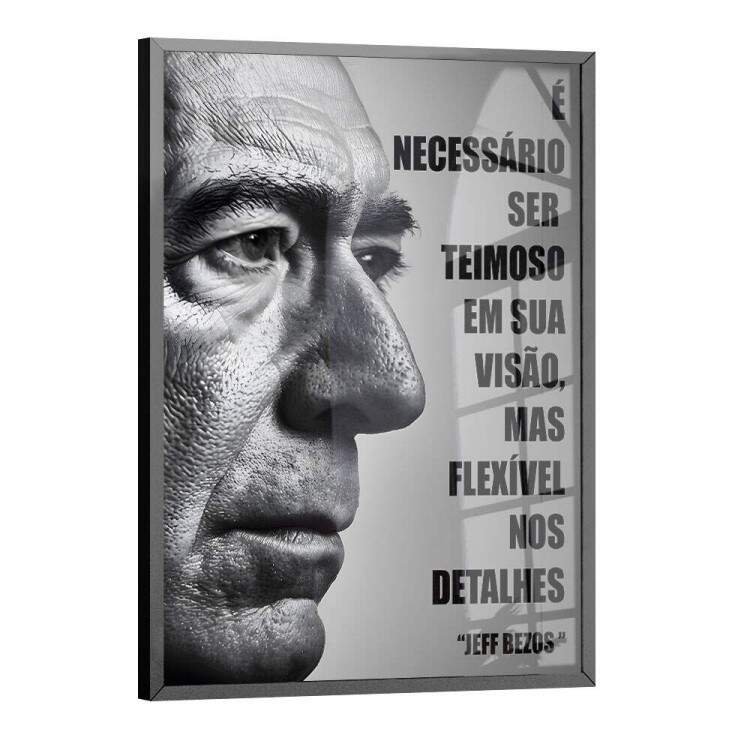 Quadro Decorativo Jeff Bezos Mind Set