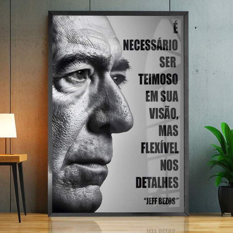 Quadro Decorativo Jeff Bezos Mind Set