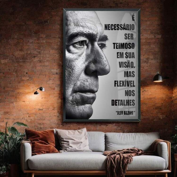 Quadro Decorativo Jeff Bezos Mind Set