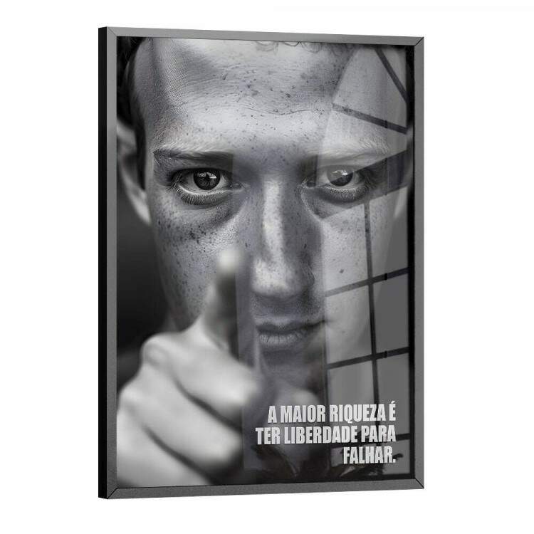Quadro Decorativo Mark Zuckerberg Mind Set
