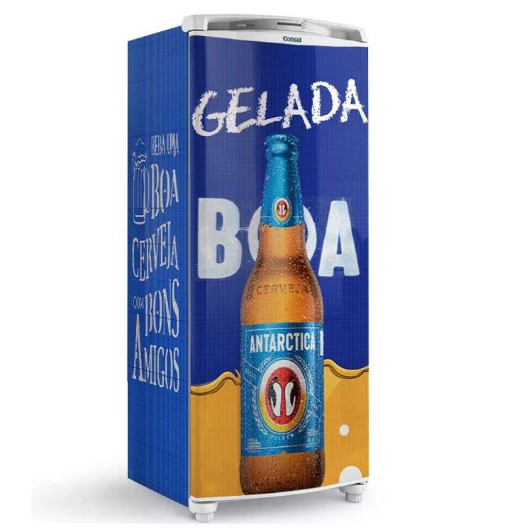 Envelopamento de Geladeira Cerveja Boa Gelada