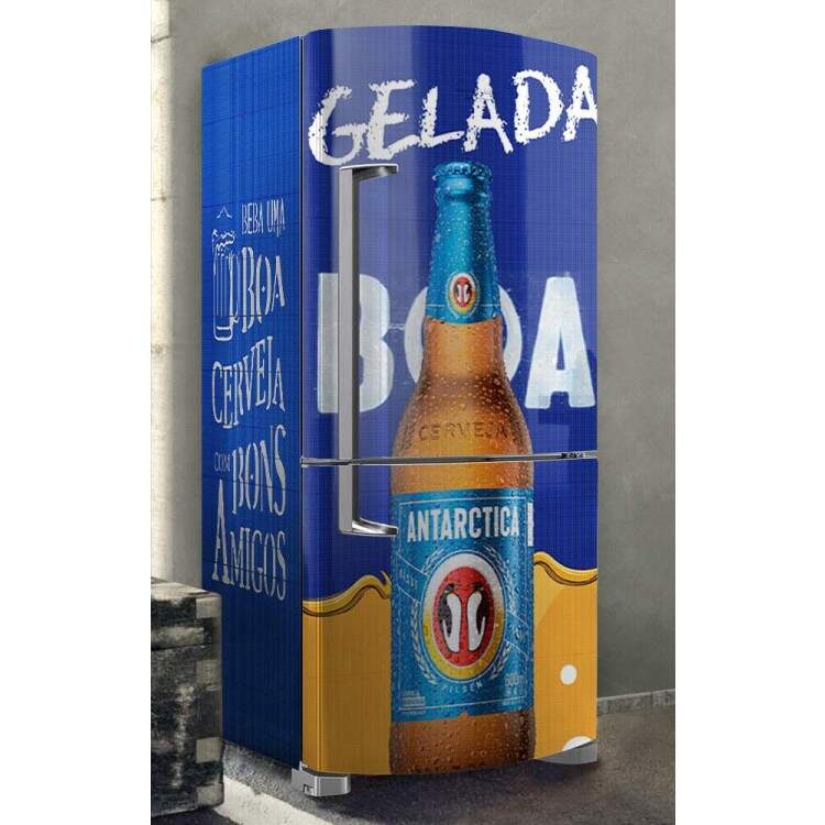 Envelopamento de Geladeira Cerveja Boa Gelada