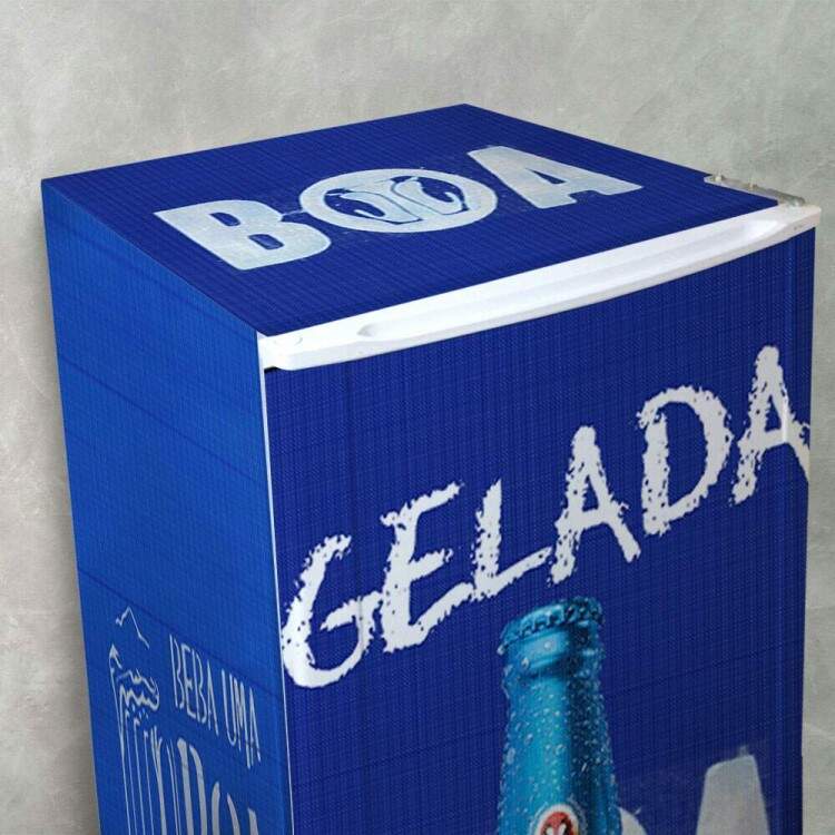 Envelopamento de Geladeira Cerveja Boa Gelada