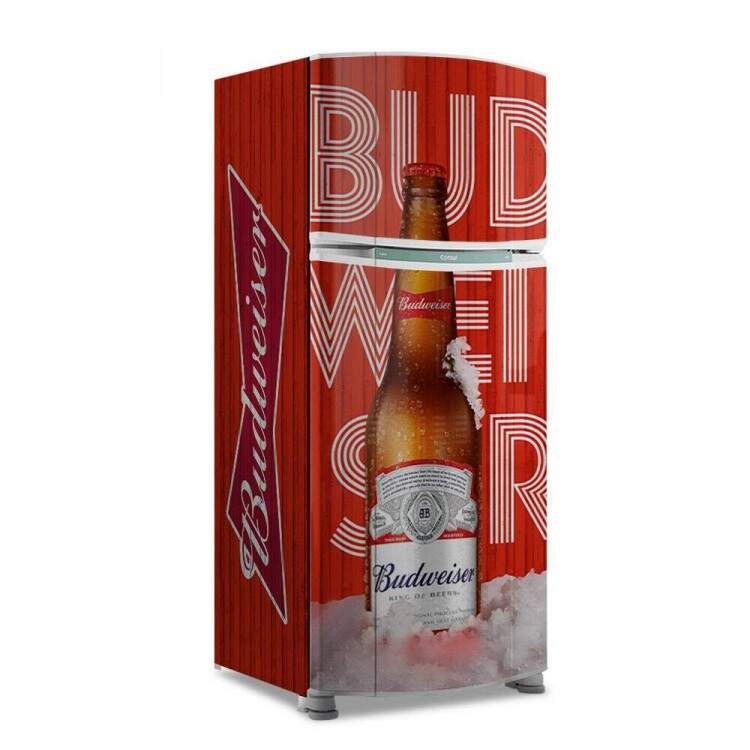 Envelopamento de Geladeira Container Vermelho de Cerveja Gelada