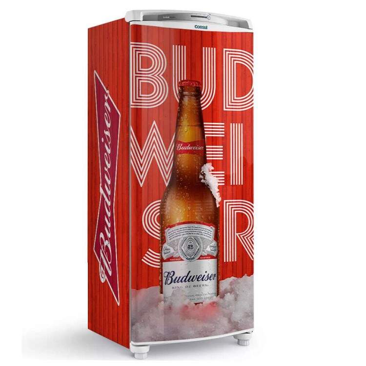 Envelopamento de Geladeira Container Vermelho de Cerveja Gelada