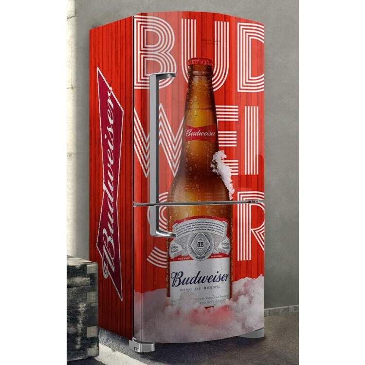 Envelopamento de Geladeira Container Vermelho de Cerveja Gelada