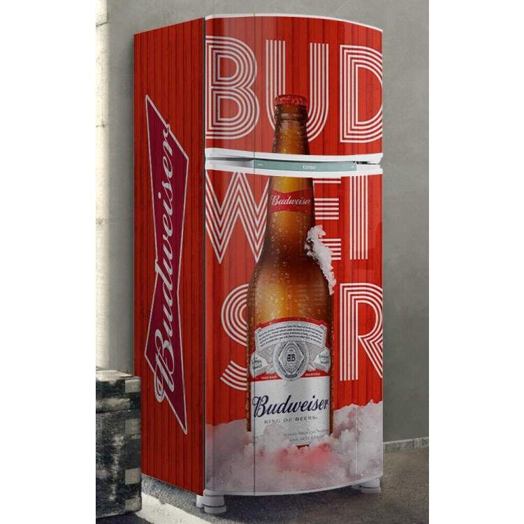 Envelopamento de Geladeira Container Vermelho de Cerveja Gelada