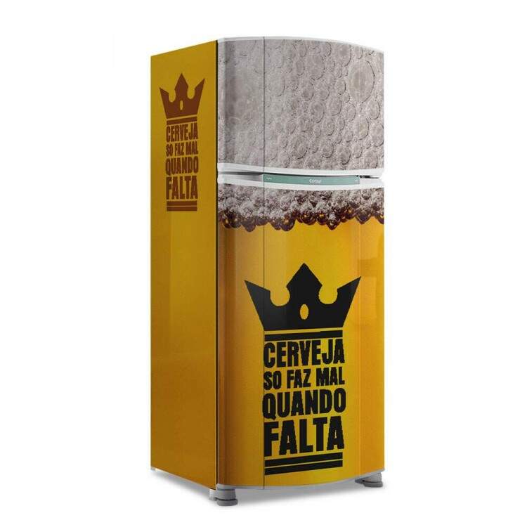 Envelopamento de Geladeira Cerveja S Faz Mal Quando Falta