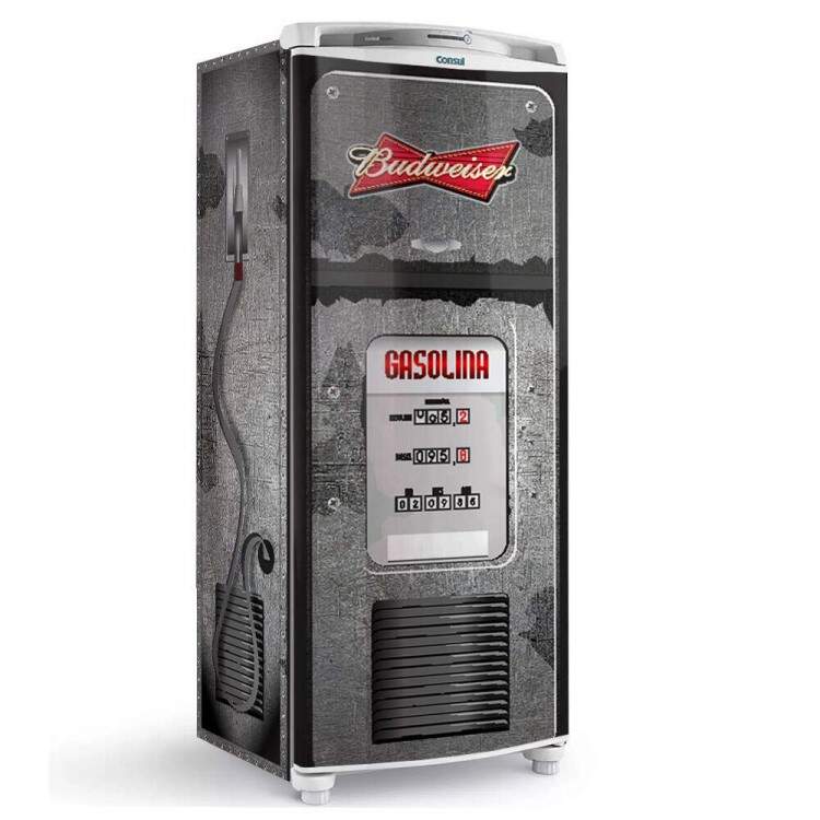 Envelopamento de Geladeira Gasolina de Cerveja